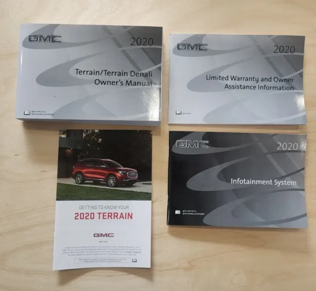 20 2020 GMC Terrain Denali Owners Manual OEM GUIDE BOOKS SET
