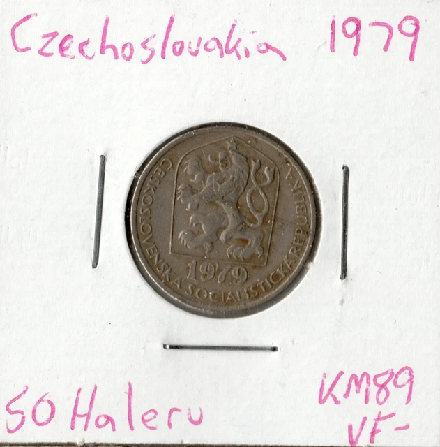 Coin Czechoslovakia 50 Haleru 1979 KM89