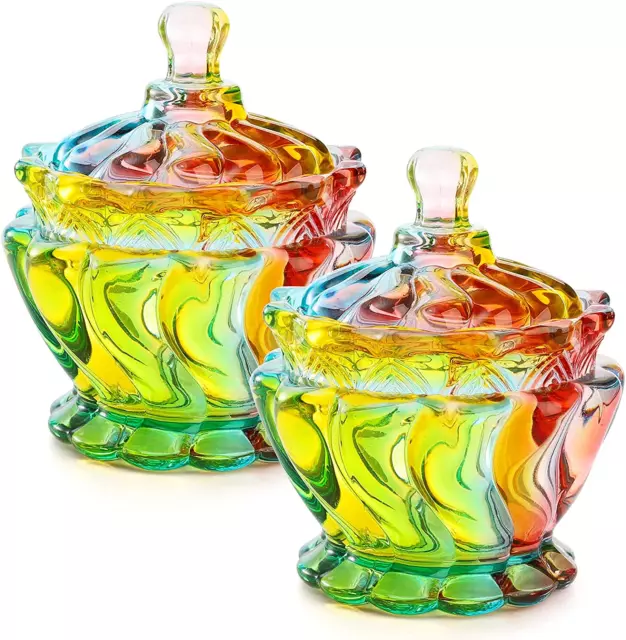 Food Grade Clear Candy Jar with Lid Decorative Candy Bowl Crystal Covered  Glass Candy Dish for Nut Cookie Biscuits Sweets - China Candy Jar and Glass Candy  Jar price