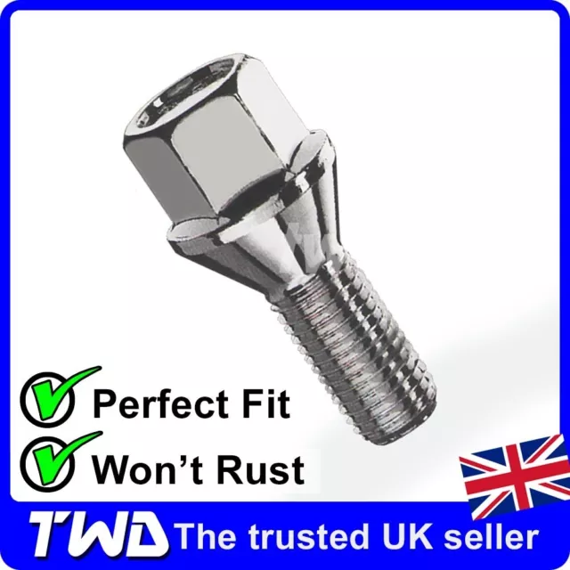 ALLOY WHEEL BOLTS FOR VAUXHALL ASTRA E/F/G/H (79-09) M12x1.5 NUT LUG STUD 17MM