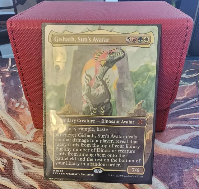 Custom Powerful Gishath Dinosaur MTG Commander Deck w/ Sleeves and Deck Box