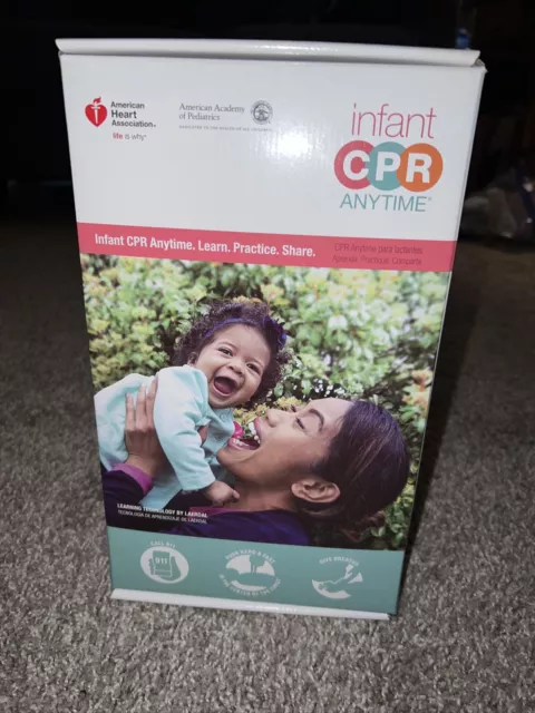 Infant CPR Anytime AHA Heart Association  DVD Training  Baby Manikin Health