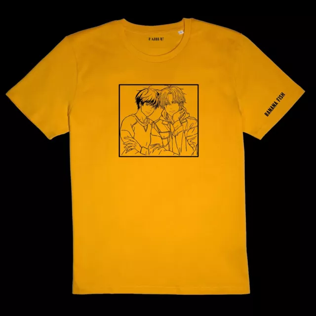 T-shirt Banana Fish, T-shirt Eiji Okumura, T-shirt Ash Lynx, Banana Fish anime