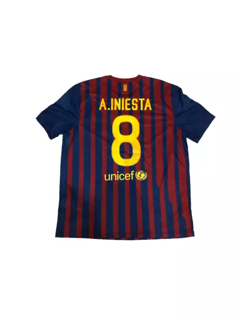 Barcelona 2011/12 Home Shirt Iniesta 8 (Excellent condition) maglia trikot