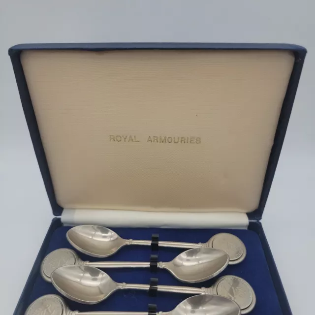 Rare Case of 6 Vintage Tower of London Royal Armouries Museum Collectors Spoon 3