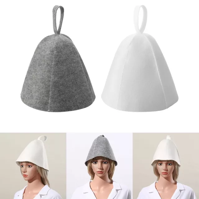 Sauna Hat Thicken Cap Lightweight Protect Hair Heat Insulating Wool Felt