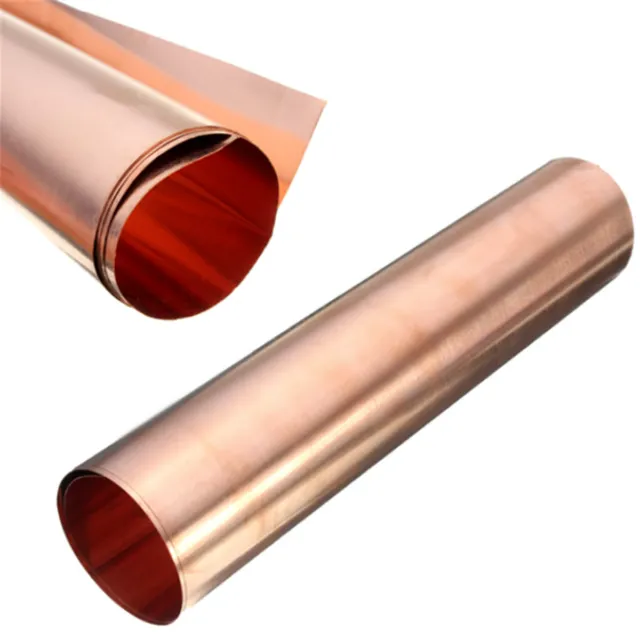 1PC 99.9% Pure Copper Cu Metal Sheet Foil Plate 0.2mm*100mm*1000mm