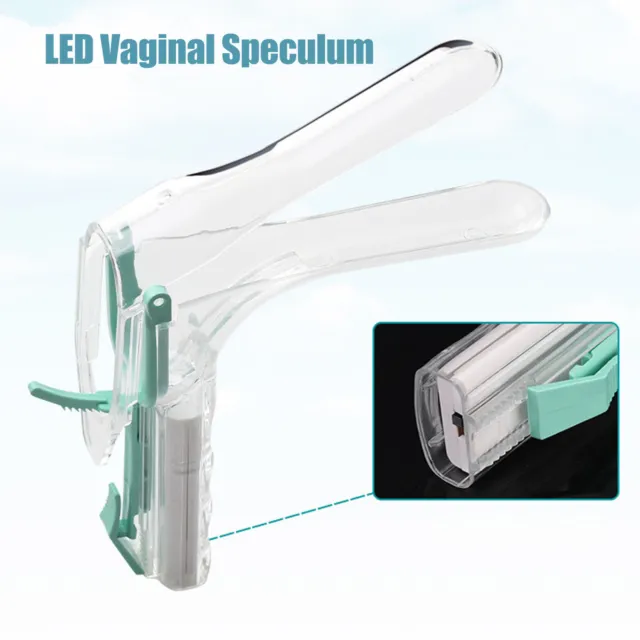 Vaginal Speculum LED Reusable Smooth Painless Adjustable Medical Speculum M