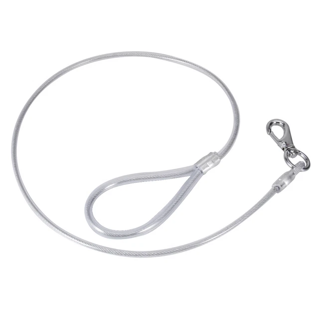 Cinturón anti mordedura con cable de aseo para mascotas perro con correa de alambre de acero dorado Retriever