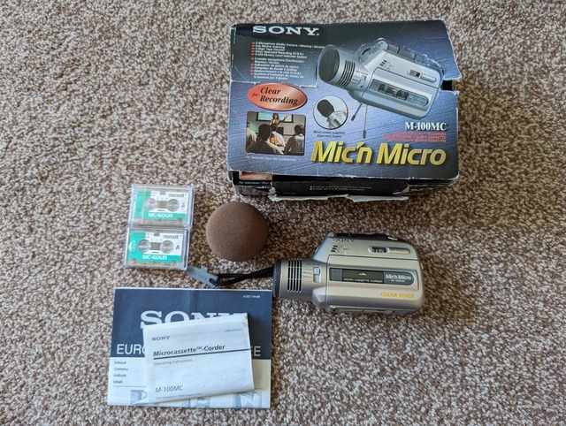 SONY MIC'N MICRO M-100MC dittafono registratore vocale a cassetta ...