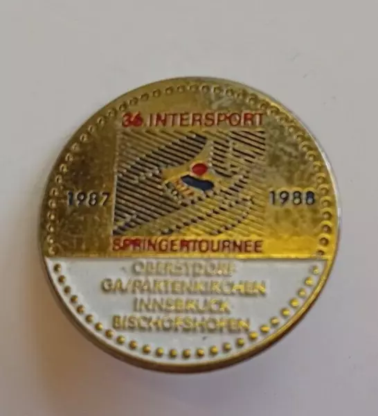 Orig. Pin  36. Skispringen Vierschanzentournee 1987/88 - Off.Logo  !!  RARITÄT