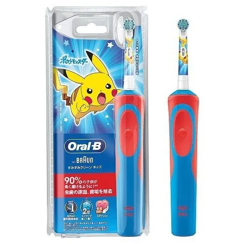 Braun Oral-B electric toothbrush Pokemon Pikachu for children D12513KPKMB　Japan