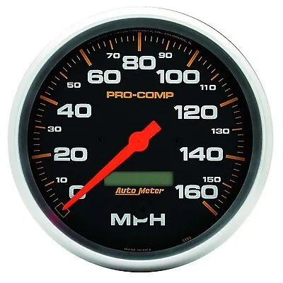 AutoMeter 5in P/C Electric Speedo 0-160MPH - 5189