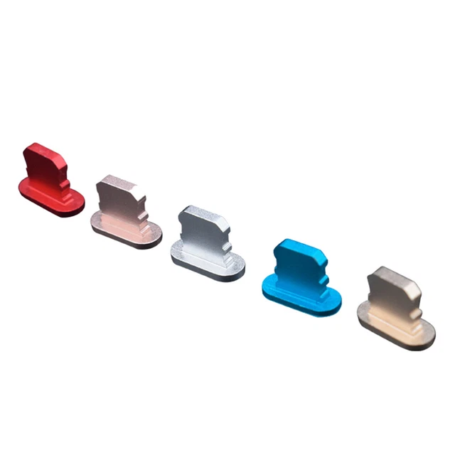 6 PCS / Set Universal Smartphone Métal Antipoussière Plug Cap Cache-Bouchon 9