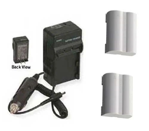 TWO 2 BLM-5 SBLM-5 BLM5 Batteries + Charger for Olympus E-5 DSLR Digital Camera