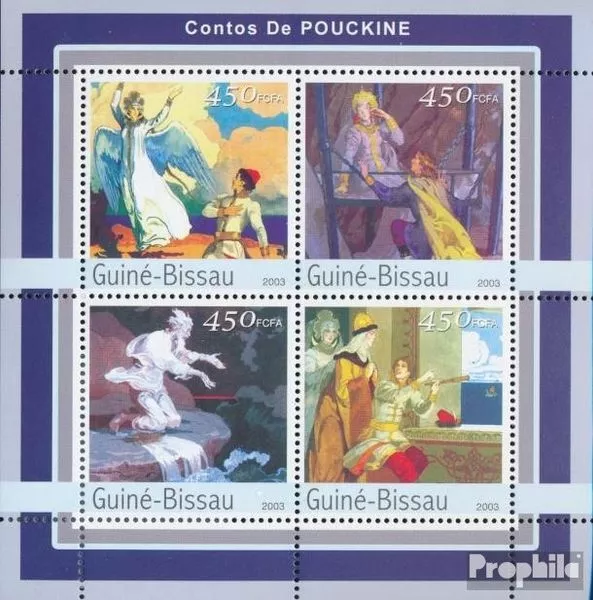 Briefmarken Guinea-Bissau 2003 Mi 2132-2135 Kleinbogen postfrisch Brauchtum, Tra