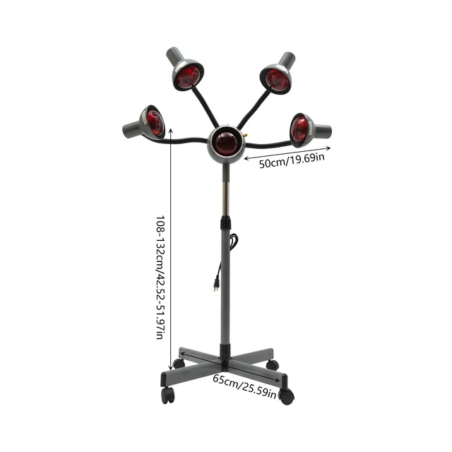 5HEAD INFRARED LIGHT Heat Therapy Red Lamp Salon Hair Perming Dyeing