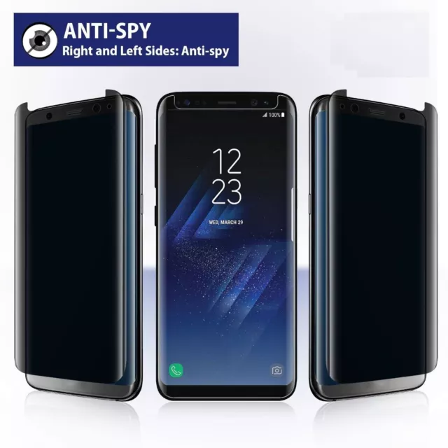 Privacy Anti-Spy Tempered Glass Screen Protector For Samsung Galaxy S8 / S8 Plus