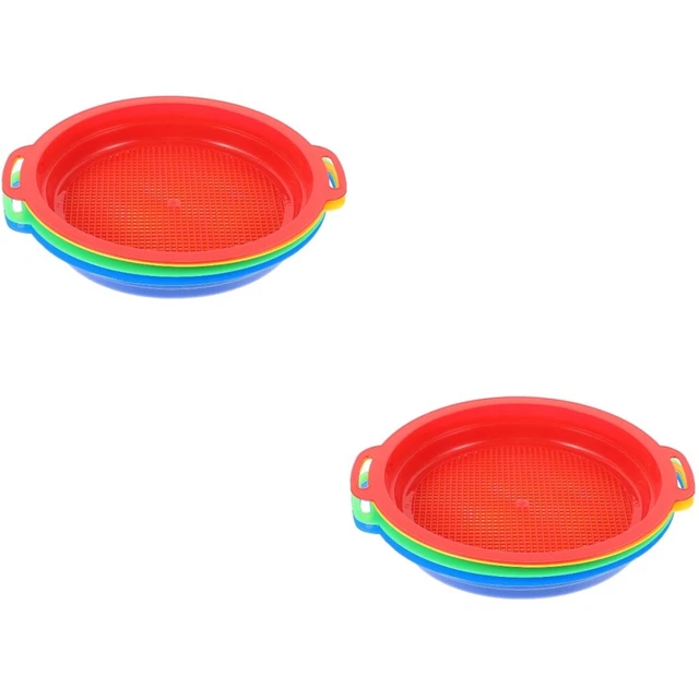 8 Pcs Sieb Gartengerät Mesh-Gartensieb Kompostsieb Kind Baby Spielzeug Pflanze