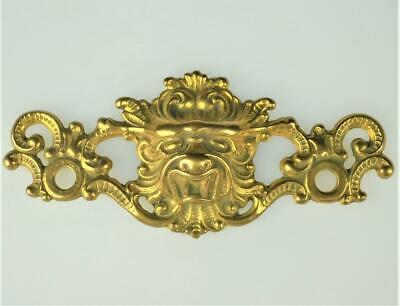 Vintage Lion Motif Brass Bail Pull Back Plate - 3" Centers (Back Plate Only!)