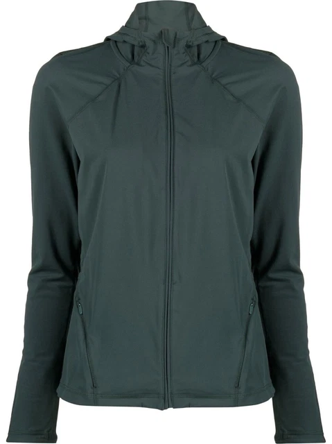 Sweaty Betty Verde Giacca Appendiosa con Cappuccio PICCOLA TAGLIA S