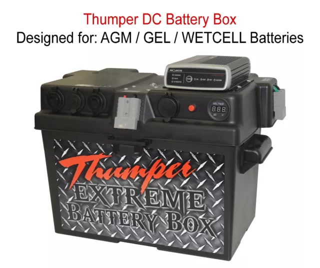 Thumper Battery Box DC Charger Projecta IDC25 Dual Battery smart alternators 12v