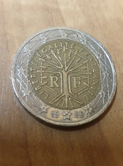 2 EURO MÜNZE - Frankreich Liberte Egalite Fraternite RF 1999