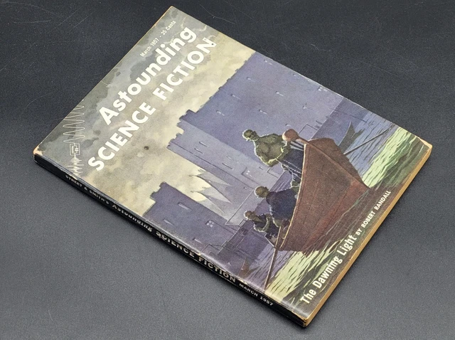 MARCH 1957 ASTOUNDING Science Fiction Pulp Magazine, The Drawning Light ...