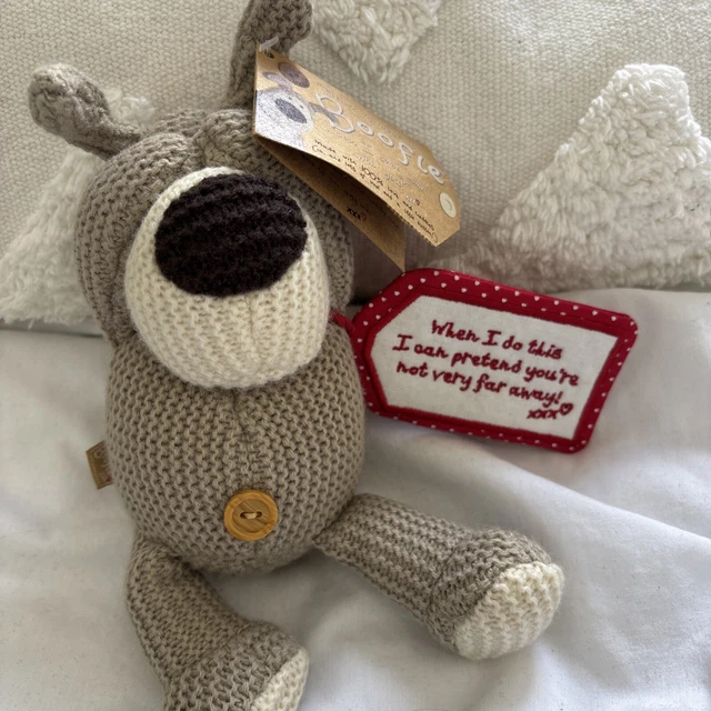 BOOFLE SOFT PLUSH toy ‘when I do this’ heart tag with tags LONG