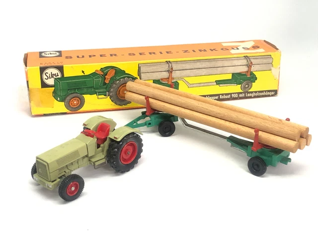 Tracteur Siku Hanomag Vert Avec Remorque V225 – Miniature Occasion