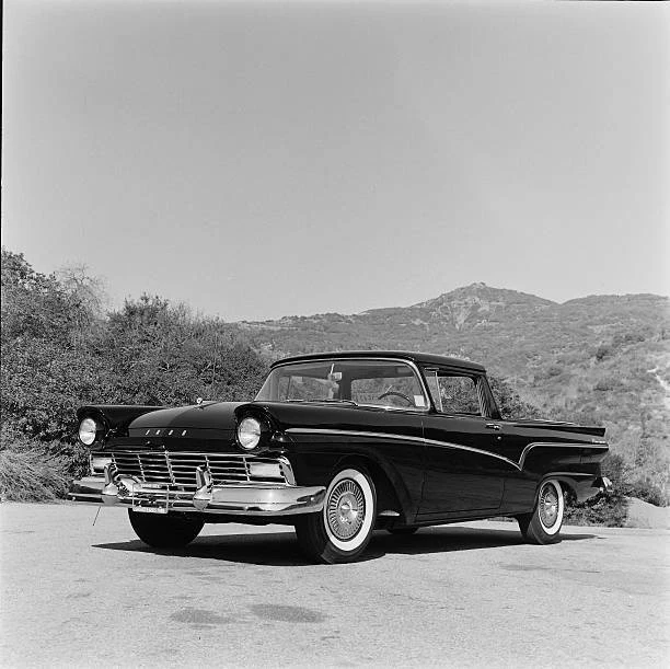 1957 FORD RANCHERO Pickup Model Road Test Motor Racing Old Photo $9.00 ...