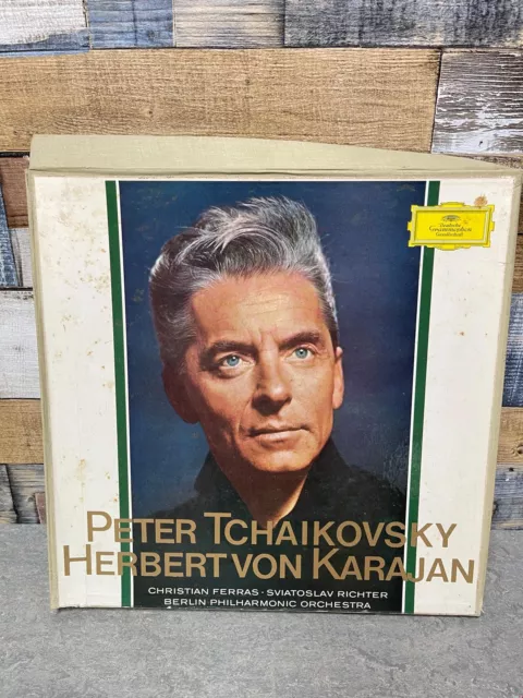 Peter Tchaikovsky Herbert Von Karajan 7 x 12” Vinyl LP Record Box Set