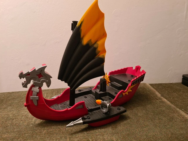 PLAYMOBIL 5481 Vaisseau d'Attaque du Dragon - Jeux & Jouets
