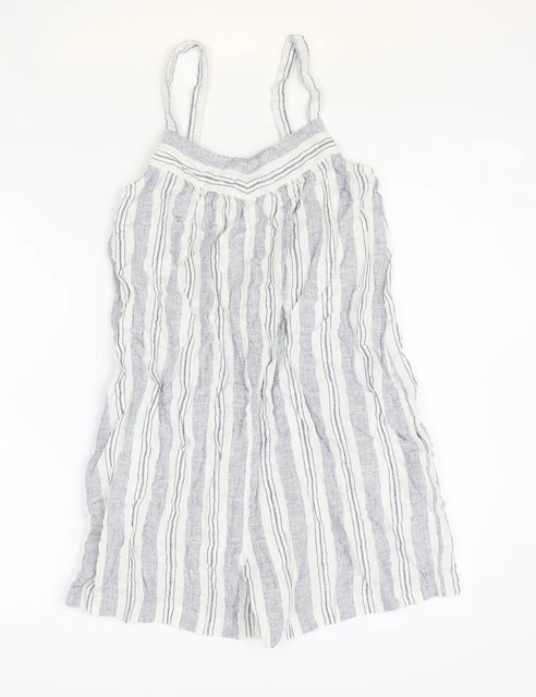 Maglione da donna blu F&F lino a righe pezzo unico taglia 6