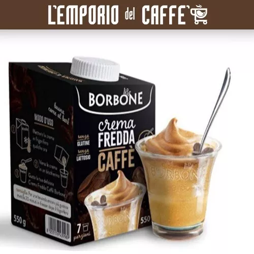 Borbone Crema Fredda Caffè 1 Brick da 550gr Senza Lattosio e Glutine Delattosata