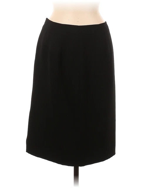 Amanda Smith Women Black Casual Skirt 8