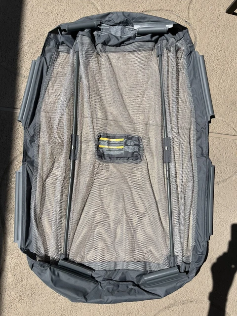 Graco Pack N Play Playpen Replacement Part Gray Mesh Bassinet Clip In On *READ