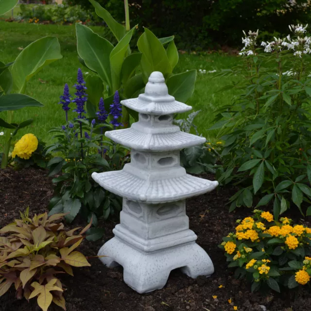 Top Modèle Massif Pagode Japonaise Lanterne en Pierre Japanlampe fonte de au Gel