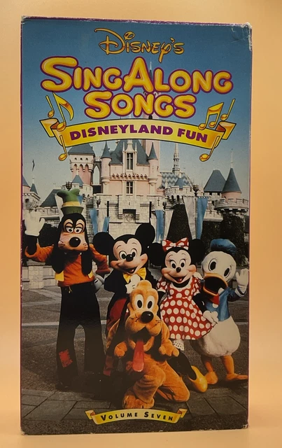 DISNEY'S SING ALONG Songs - Disneyland Fun VHS 1990s **Buy 2 Get 1 Free
