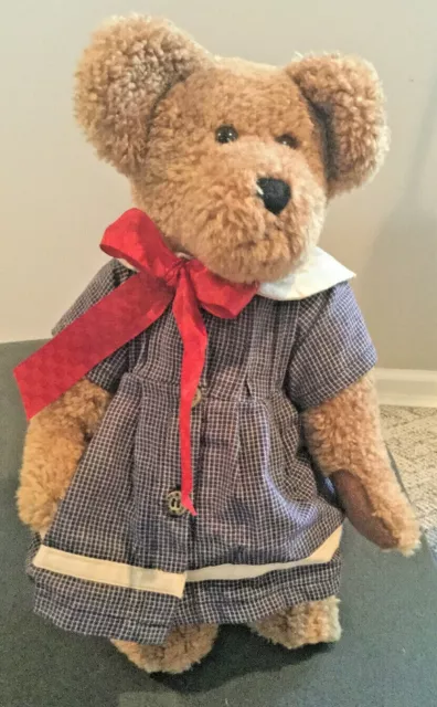 Boyds Bears "Megan Berriman" 14" Plush Posable Bear #912623, 2000 GUCWT