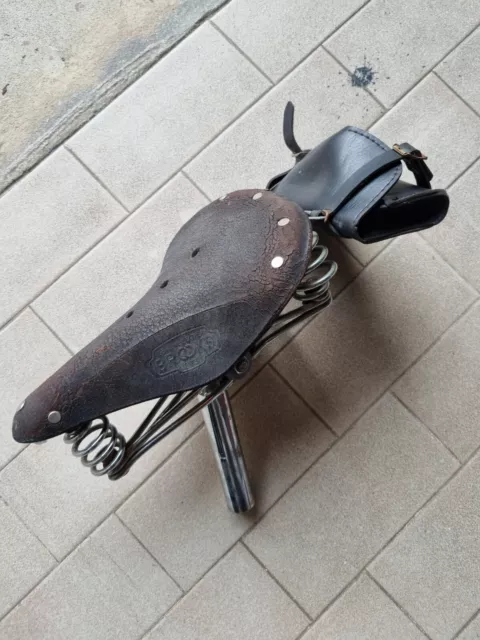 SELLA VINTAGE BROOKS marrone saddle brown bici corsa EROICA