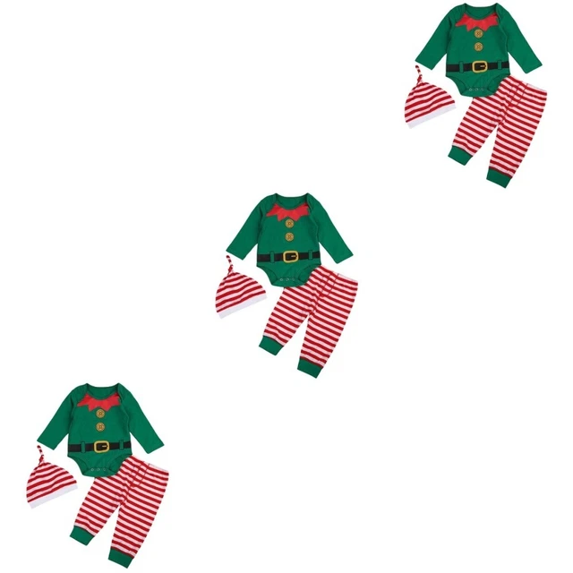 9 Pcs Baby Christmas costume Body De Noël Pour Bébé Noël De Bébé Nouveau-né Barb