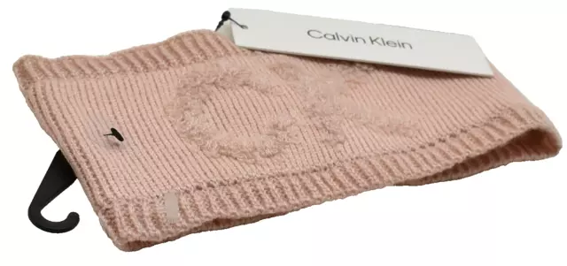 Calvin Klein Women's Knit Logo Headband Ear Wrap Blush Pink New! NWT