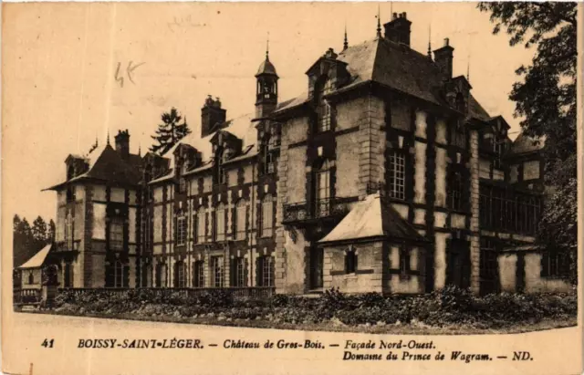 CPA AK BOISSY-SAINT-LEGER Chateau du Gros-Bois Northwest Facade (600139)