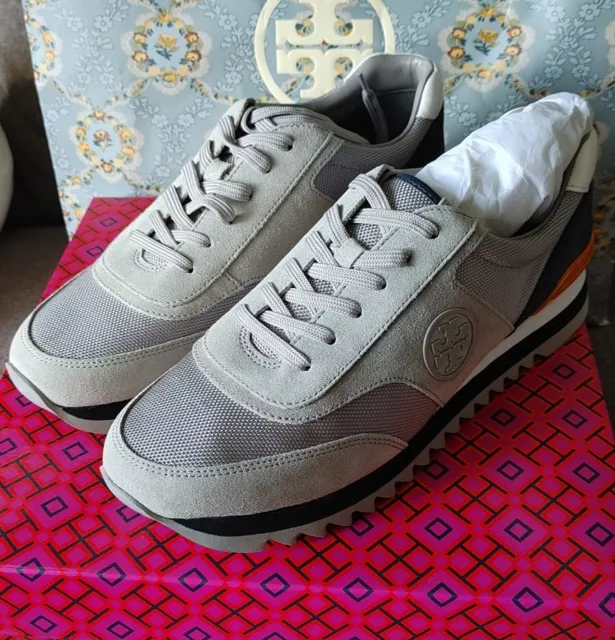 Tory burch sawtooth logo sneaker hotsell