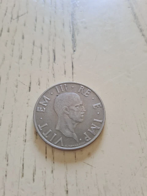 Moneta 2 lire 1939 Vittorio Emanuele III