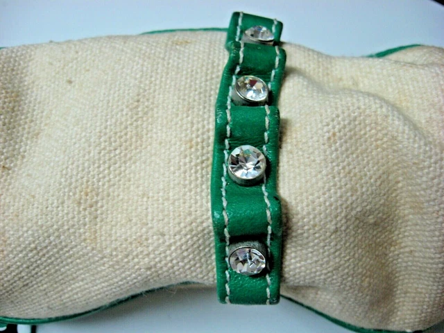 BIARRITZ GOLF CLUB small canvas leather rhinestone purse Balls Coin