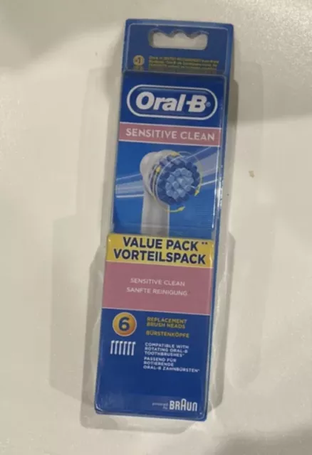 6x Oral-B Sensitive Electric Toothbrush Replacement Heads. Freeship