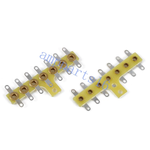 2pcs 7-pin Terminal Turret Tag Strip Board Point to Point Audio for Tube DIY Amp