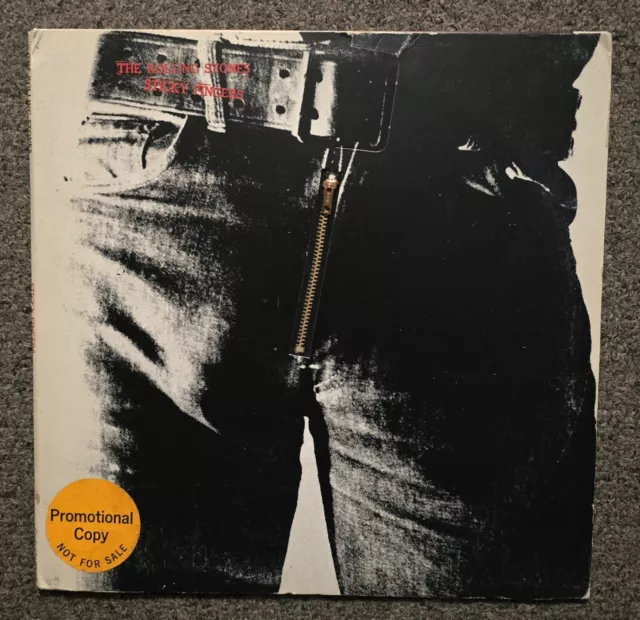 Sticky Fingers (US) 1971 Promo White Label LP by The Rolling Stones (COC 59100)